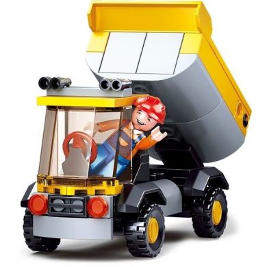 Конструктор SLUBAN M38-B0377 Город: стройтехника, фигурка, 83 деталей, 8 шт. в диспл. (4 вида)