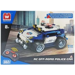 Машина-конструктор на дистанційному керуванні Поліцейський джип Wise Block EU389046
