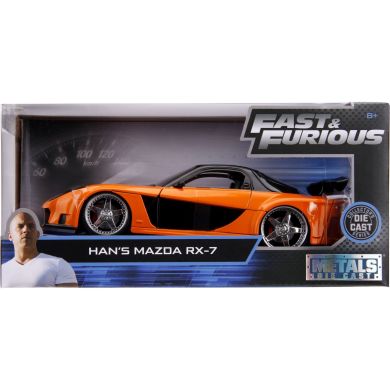 Машина металлическая Jada Форсаж Мазда RX-7, масштаб 1:24, 8 + JADA 253203058