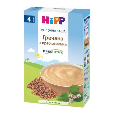 Молочна каша HiPP Гречана з пребіотиками 250 г 2917 9062300126164