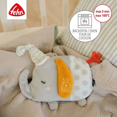 Мягкая игрушка-грелка Слоненок с виноградными косточками 21 cm Fehn 53210