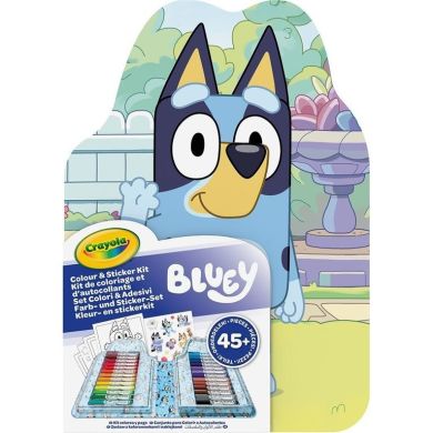 Переносной набор для рисования Bluey с раскрасками и фломастерами 04-0784