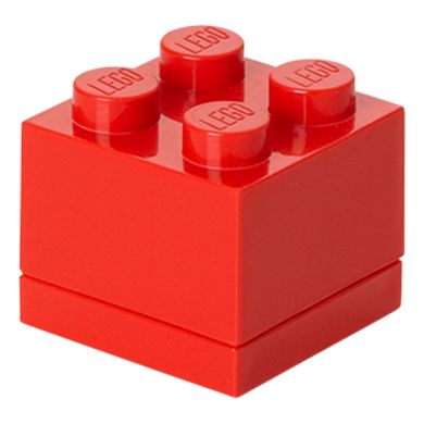 Четырехточечный красный мини-бокс для хранения Х4 Lego 40111730
