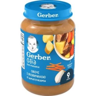 Пюре Gerber Говядина по-домашнему с морковью 190 г 12366346 7613036460965