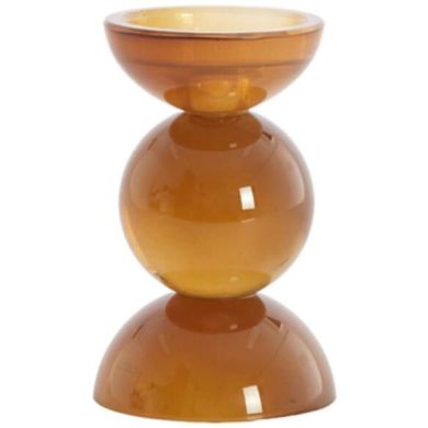 Подсвечник &Oslash;9,5x15,5 см ITINGA, стекло, молочно-темно-коричневое Light&Living 6073883