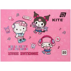 Зошит для нот А5, 20 л, Hello Kitty HK26-405