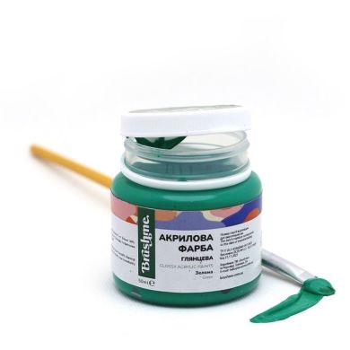 Акрилова фарба глянцева Brushme Зелена AP5018