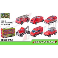 Игрушечный набор арт. PS004-4 АВТОПРОМ машины коврик в наборе в короб. 28*19*8 5см