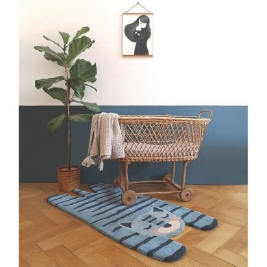 Килимок Nattiot Блакитний тигр 65 x 125 см 1047450687