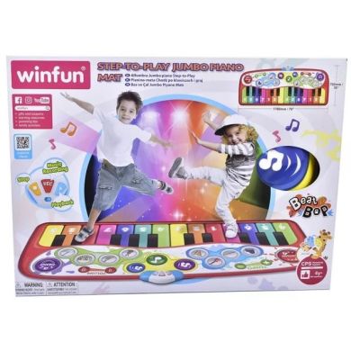 Килимок піаніно 178-76 см., 24 клавіши, запис, муз., світло, бат. WinFun 240901-NL