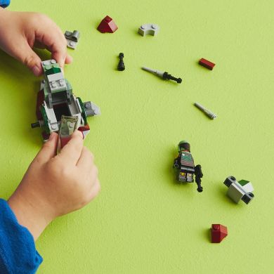 Конструктор LEGO Star Wars Микроистребитель звездолет Боба Фетта 85 деталей 75344