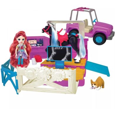 Лялька та кінь у загоні з аксесуарами Winner&rsquo;s Stable Deluxe Vet Trailer 35,5x51x16,5 см 53190