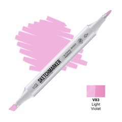 Маркер Sketchmarker 2 пера: тонкое и долото Light Violet SM-V083