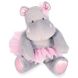 Мягкая игрушка DouDou Бегемот Тути серый юбки 22 см, HO3173