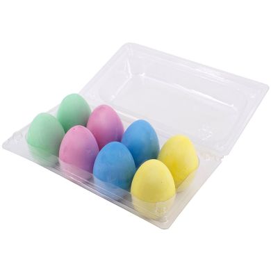 Набор цветного мела для рисования в форме яйца.