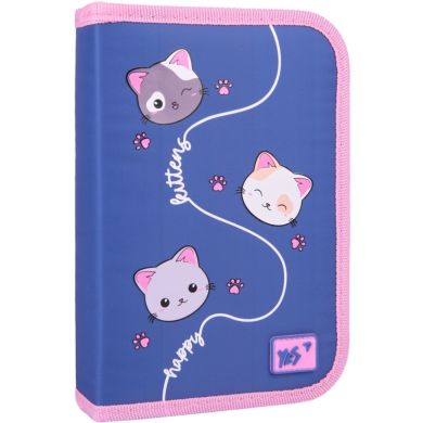 Пенал твердий YES одинарний з двома клапанми HP-04 Meow-Meow 533623