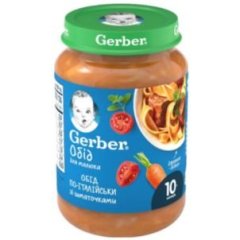 Пюре Gerber Лакомство по-итальянски 190 г 12366345 7613036460941