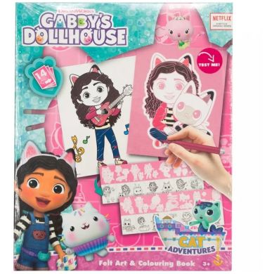 Раскраска GABBY'S DOLLHOUSE Фетровая GD23351