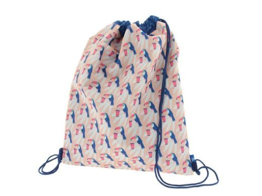 Рюкзак для девочки на завязках Тукан Palms & Pizza, Kangaro PM00120041