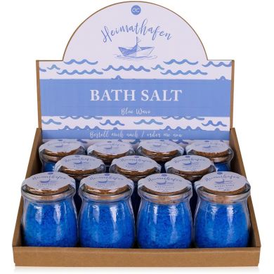 Соль для ванны HEIMATHAFEN 125 г в стакане с пробкой, аромат: Синяя волна ACCENTRA 5055168 4015953667435