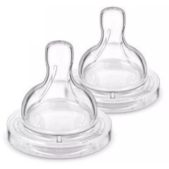 Соска Philips силиконовая Антиколик, 1 мес+ 2 шт, медленный поток Avent SCY762/02