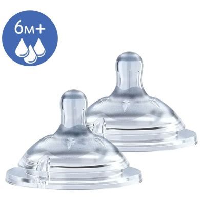 Соска силіконова Natural Feeling(STEP UP NEW), від 6 місяців швидкий потік 2 шт CHICCO Chicco 81047.20