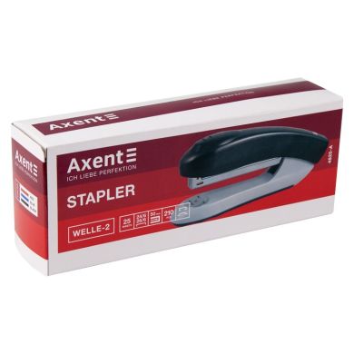 Степлер Axent Welle-2 Пластиковый 25 листов №24/6 Черный 4825-01-A