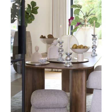 Свічник &Oslash;9,5x34 см ITINGA скло бульбашкове димчасте Light&Living 6074064