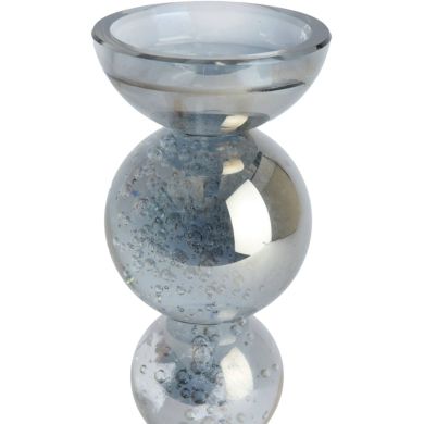 Свічник &Oslash;9,5x34 см ITINGA скло бульбашкове димчасте Light&Living 6074064