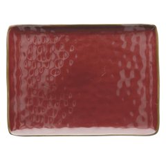 Тарелка Unitable Rose&Tulipani CONCERTO ROSSO MALAGA 36*26,5 см Красный R134503626