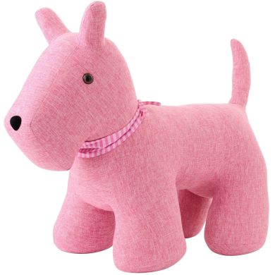 Тримач дверей DOG+SCARF рожевий L (42x77x61cм) J-LINE 64770