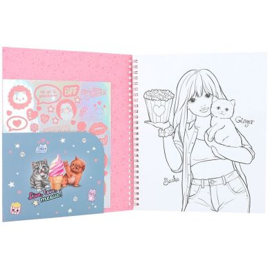 Альбом для раскрашивания с наклейками Cutie Star 0412434
