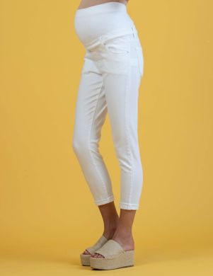Штани для вагітних Attesa Slim Fit Boyfriend XS Білий 2156/058.100 TES:068 COD.