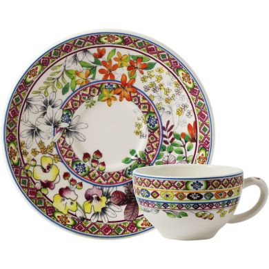 Чашка та блюдце для чаю BAGATELLE GIEN 160 мл &Oslash; 15,2 см 17812PTH01