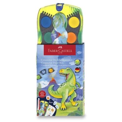 Фарби 12 кольрів Дінозавр Connector Faber-Castell 125036