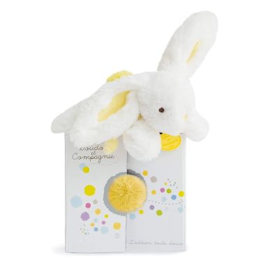 Іграшка комфортер Doudou Coucou Doucou Кролик DC2822, Жовтий