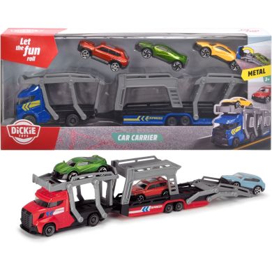 Ігровий набір Dickie Toys Автотранспортер із 3 машинками в асортименті 3745008