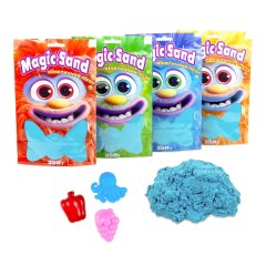 Кінетичний пісок Strateg Magic sand в пакеті блакитний, 0,350 кг 39402-3