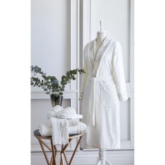 Комплект для вани DIOR CREAM (халат S/M, 2 рушники, тапочки) PEPPERHOME DIOR 0802