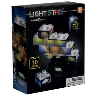 Конструктор Light Stax с LED подсветкой Puzzle Dinosaurer Edition LS-M03004