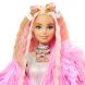 Лялька Barbie Барбі «Екстра» у рожевій пухнастій шубці GRN28