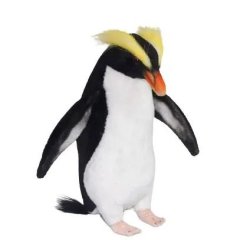 М'яка іграшка Пінгвін з жовтим чубчиком висота 22 см Hansa 7096