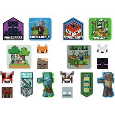 Набір наліпок 2D Yes Minecraft Characters 708531