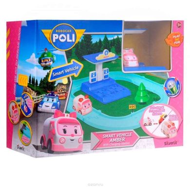 Трек Robocar Poli з розумною машиною Ембер 83271