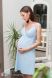 Ночная сорочка для беременных и кормящих Yula mama голубая размер S Viola