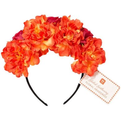 Обруч для волос Talking tables Boho Spice flower оранжевый BOHOV2-HEADBAND