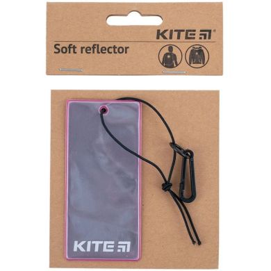 Підвіска м'яка світловідбиваюча, прямокутна, бузкова Kite K23-109-4