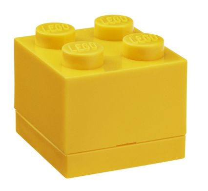 Четырехточечный ярко-желтый мини-бокс для хранения Х4 Lego 40111732
