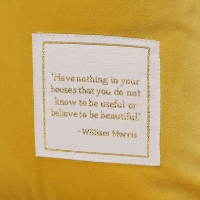 Прямокутна подушка Вільям Морріс, Жовта верба Half Moon Bay CUSHWM05, 30 x 50