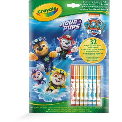 Раскраска Paw Patrol, 32 страницы и 7 фломастеров 04-6918G